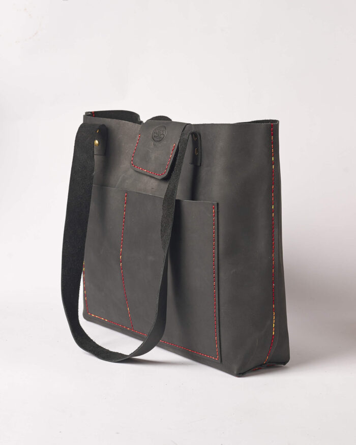 Χειροποίητη Τσάντα Ώμου Shopper - Image 3