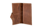 Χειροποίητο Δερμάτινο Πορτοφόλι Ανοιχτό Καφέ - Image 3