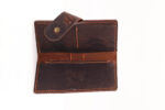 Χειροποίητο Δερμάτινο Πορτοφόλι Καφέ Σκούρο - Image 5