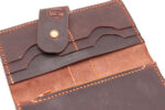 Χειροποίητο Δερμάτινο Πορτοφόλι Καφέ Σκούρο - Image 6