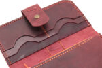 Χειροποίητο Δερμάτινο Πορτοφόλι Μπορντό - Image 6