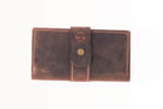 Χειροποίητο Δερμάτινο Πορτοφόλι Καφέ Σκούρο - Image 10