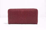 Γυναικείο Δερμάτινο Πορτοφόλι Μπορντό Snake