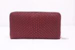 Γυναικείο Δερμάτινο Πορτοφόλι Μπορντό Snake - Image 2