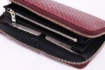 Γυναικείο Δερμάτινο Πορτοφόλι Μπορντό Snake - Image 6