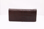 Μεγάλο Δερμάτινο Πορτοφόλι Καφέ με Θέση για Κινητό